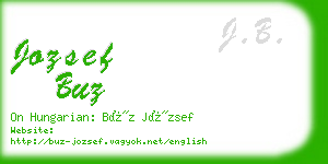 jozsef buz business card